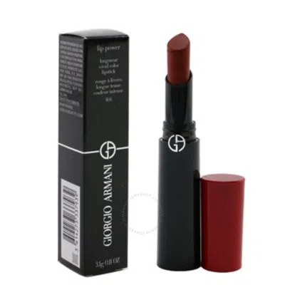 Shop Giorgio Armani Ladies Lip Power Longwear Vivid Color Lipstick 0.11 oz # 405 Sultan Makeup 3614273337