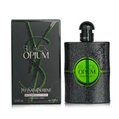 Shop Saint Laurent Yves  Ladies Black Opium Illicit Green Edp Spray 2.8 oz Fragrances 3614273642880 In Black / Green / Orange