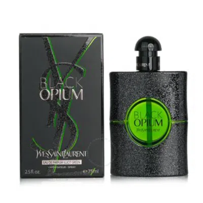Saint Laurent Yves  Ladies Black Opium Illicit Green Edp Spray 2.8 oz Fragrances 3614273642880 In Black / Green / Orange