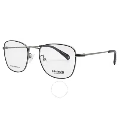 Shop Polaroid Core Demo Square Ladies Eyeglasses Pld D377/g 085k 51 In Black / Ruthenium