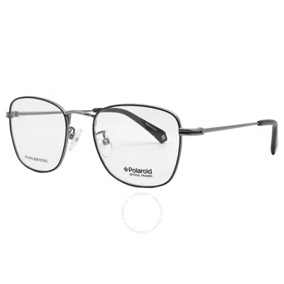 Polaroid Core Demo Square Ladies Eyeglasses Pld D377/g 085k 51 In Black / Ruthenium