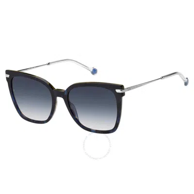 Tommy Hilfiger Blue Gradient Cat Eye Ladies Sunglasses Th 1880/s 0jbw/08 55 In Blue