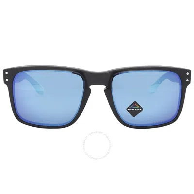 Shop Oakley Holbrook Prizm Sapphire Polarized Square Men's Sunglasses Oo9102 9102w7 57 In Black