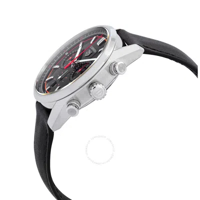 Shop Tag Heuer Carrera Chronograph Automatic Black Dial Men's Watch Cbn201c.fc6542