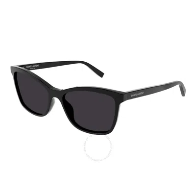 Shop Saint Laurent Black Cat Eye Ladies Sunglasses Sl 502 001 56