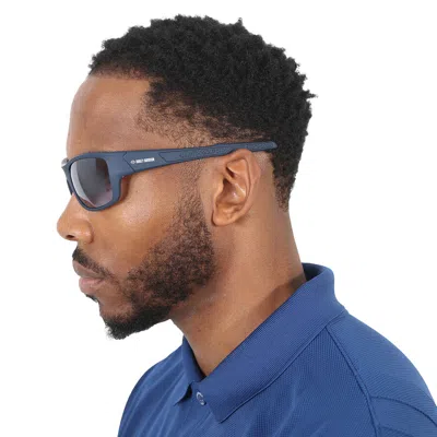 Shop Harley Davidson Smoke Mirror Wrap Men's Sunglasses Hd0154v 92c 61 In Blue