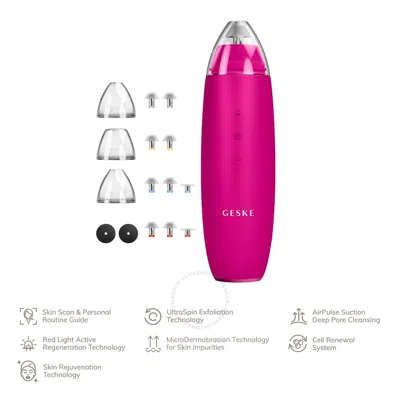 Geske Smartappguided Microdermabrasion Blackhead Remover 7 In 1 In Magenta
