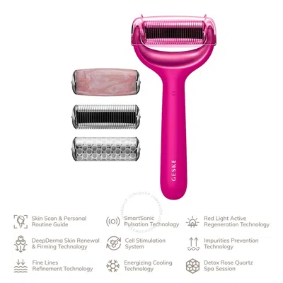 Geske Microneedle Face & Body Roller | 9 In 1 Tools & Brushes 4099702001961 In Magenta