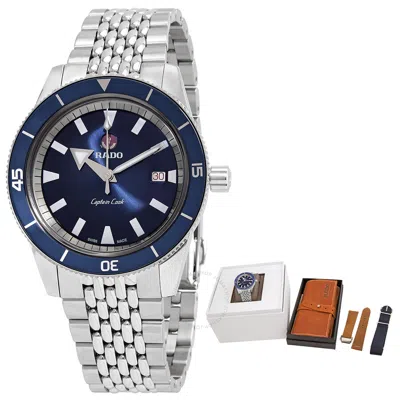 Shop Rado Captain Cook Automatic Blue Dial Men's Watch R32505208