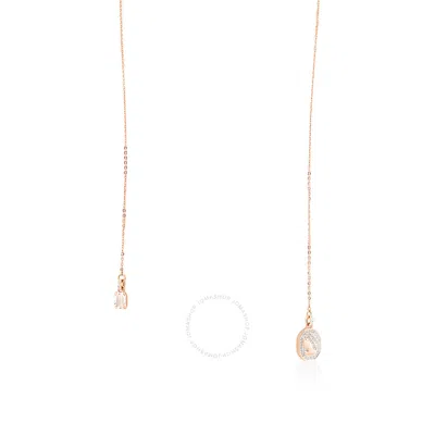 Swarovski Signum Rose Gold-tone Plated Swam Y Necklace In White