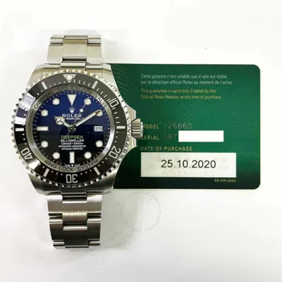 Shop Rolex Sea-dweller Automatic Chronometer Men's Watch 126660 In Black / Blue