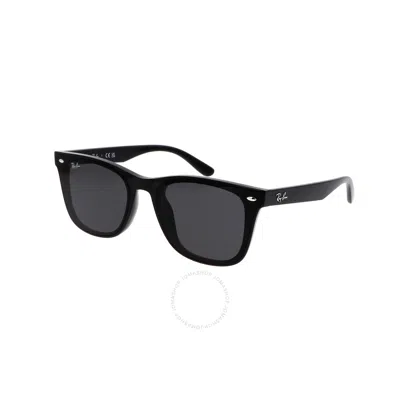 Shop Ray Ban Dark Grey Square Unisex Sunglasses Rb4420 601/87 65 In Black / Dark / Grey