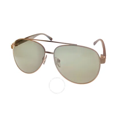 Shop Kenneth Cole Green Pilot Men's Sunglasses Kc1394 32n 59 In Gold / Green