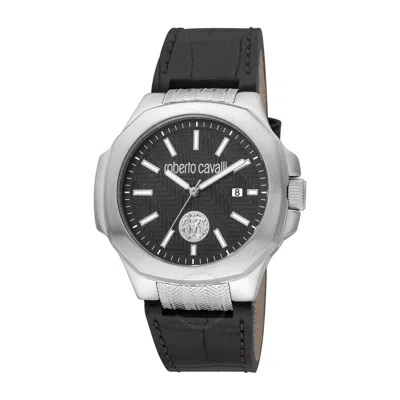 Shop Roberto Cavalli Fashion Watch Quartz Brown Dial Men's Watch Rc5g050l0025 In Black / Brown