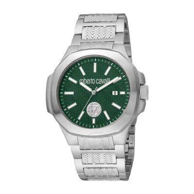 Shop Roberto Cavalli Fashion Watch Quartz Green Dial Men's Watch Rc5g050m0055