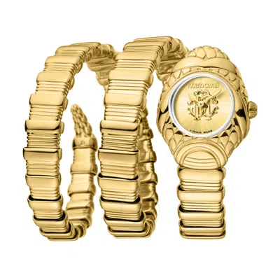 Shop Roberto Cavalli Fashion Watch Quartz Champagne Dial Ladies Watch Rv1l163m0031 In Champagne / Gold Tone / Yellow