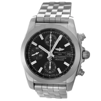 Shop Breitling Chronomat 38 Chronograph Automatic Chronometer Black Dial Men's Watch W13310