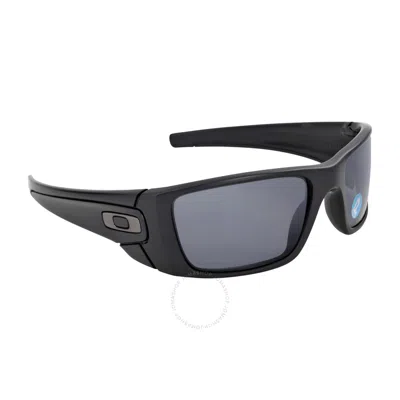 Shop Oakley Fuel Cell Grey Polarized Wrap Men's Sunglasses Oo9096 909605 60