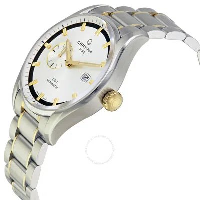 Shop Certina Ds 1 Automatic Silver Dial Men's Watch C0064282203100 In Two Tone  / Gold Tone / Silver
