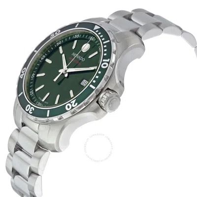 Shop Movado Series 800 Green Dial Stainless Steel Men's Watch 2600136