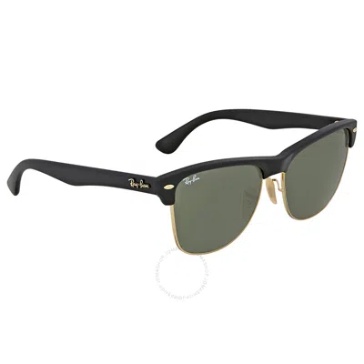 Shop Ray Ban Clubmaster Oversized Green Classic G-15 Unisex Sunglasses Rb4175 877 57 In Black / Green