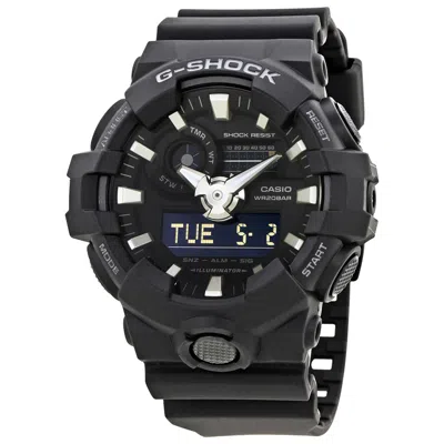 Shop Casio G-shock Black Resin Men's Watch Ga-700-1bcr In Black / Digital