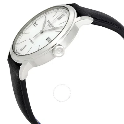 Shop Baume Et Mercier Classima Automatic Men's Watch Moa10332 In Black / White