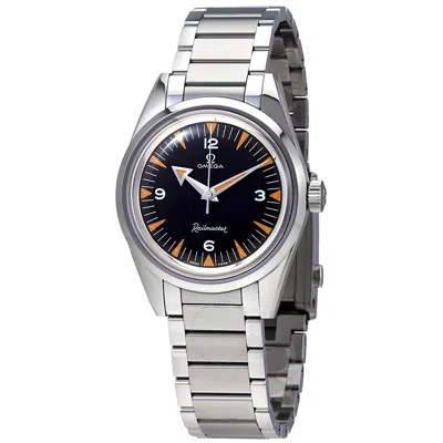 Shop Omega Seamaster Railmaster Automatic Chronometer Black Dial Men's Watch 220.10.38.20.01.00