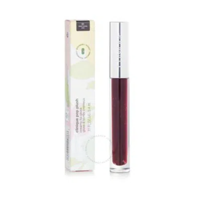 Shop Clinique Ladies Pop Plush Creamy Lip Gloss 0.11 oz # 01 Black Honey Pop Makeup 192333142868