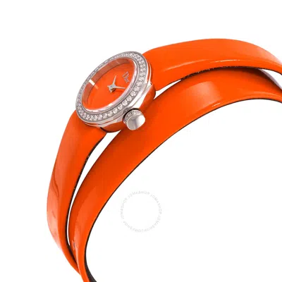 Shop Dior La D De  Orange Dial Ladies Watch Cd040110a022