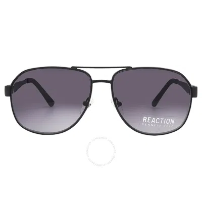 Shop Kenneth Cole Reaction Gradient Smoke Men's Sunglasses Rn2809 02b 60 In Black