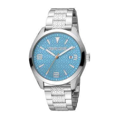 Shop Roberto Cavalli Fashion Watch Quartz Blue Dial Men's Watch Rc5g048m0055