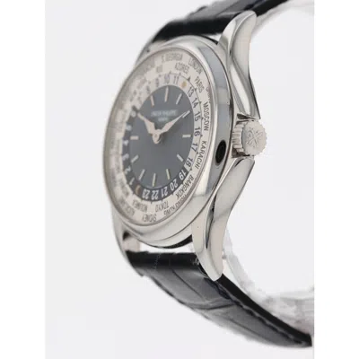 Shop Patek Philippe World Time Gmt Automatic Day-night Blue Dial Unisex Watch 5110p In Blue / Platinum
