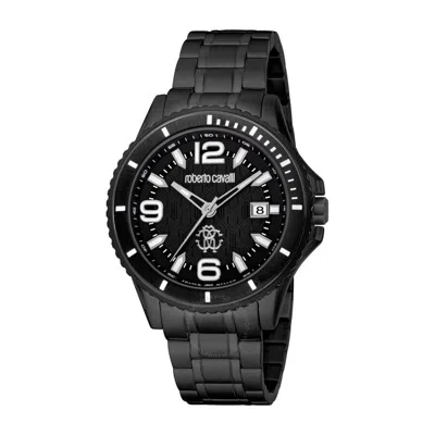 Shop Roberto Cavalli Fashion Watch Quartz Black Dial Men's Watch Rv1g217m0061
