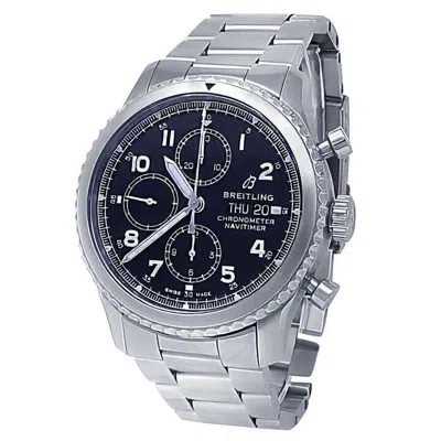 Shop Breitling Navitimer 8 Chronograph Automatic Chronometer Black Dial Men's Watch A13314