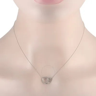 Shop Lb Exclusive 14k White Gold 0.25ct Diamond Necklace Pn15379 W In Multi-color