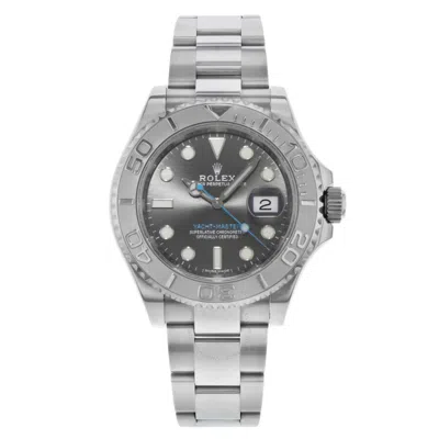 Shop Rolex Yacht-master Automatic Chronometer Grey Dial Men's Watch 116622 Rso In Grey / Platinum
