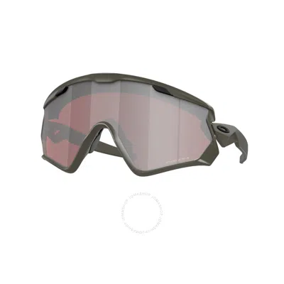 Shop Oakley Wind Jacket 2.0 Prizm Snow Black Shield Men's Sunglasses Oo9418 941826 45 In Black / Olive