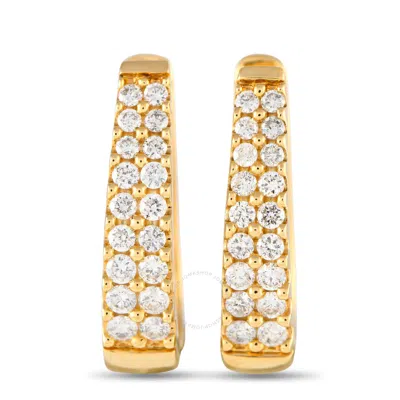 Shop Lb Exclusive 14k Yellow Gold 1.0ct Diamond Earrings Er28522 In Multi-color