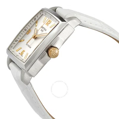 Shop Certina Ds Podium Quartz Silver Dial Ladies Watch C0013102603700 In Gold Tone / Silver / White