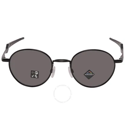 Shop Oakley Terrigal Prizm Grey Round Unisex Sunglasses Oo4146 414601 51 In Black / Grey
