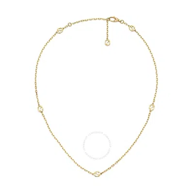 Shop Gucci Interlocking G 18k Necklace In Yellow