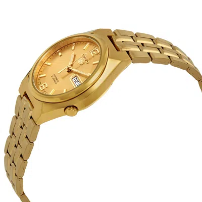 Shop Seiko Series 5 Automatic Gold Dial Men's Watch Snkl64 In Gold / Gold Tone