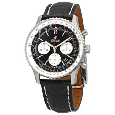 Shop Breitling Navitimer Chronograph Automatic 43 Mm Men's Watch Ab0121211b1p2 In Black / Silver