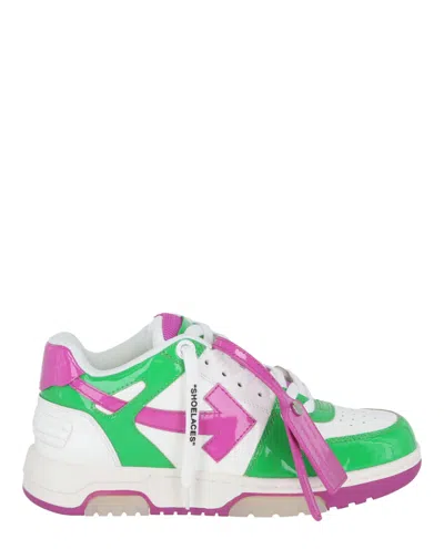 Shop Off-white Out Of Office Patent Leather Sneaker In Multi