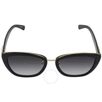 Shop Longchamp Grey Gradient Cat Eye Ladies Sunglasses Lo687s 001 53 In Black / Grey