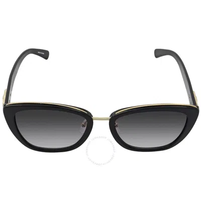 Longchamp Grey Gradient Cat Eye Ladies Sunglasses Lo687s 001 53 In Black / Grey