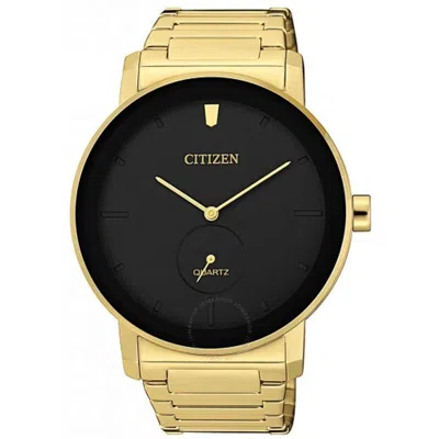 Shop Citizen Quartz Black Dial Men's Watch Be9182-57e In Black / Gold Tone
