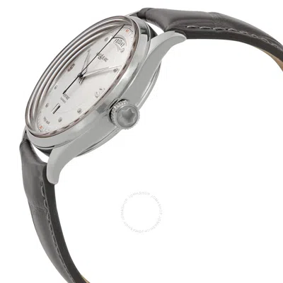 Shop Montblanc Heritage Automatic Silvery White Dial Unisex Watch 119947 In Grey / Silver / White