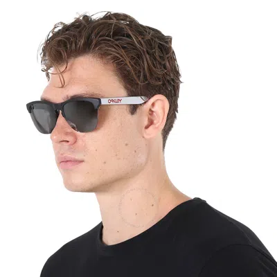 Shop Oakley Frogskins Lite Prizm Black Mirrored Square Men's Sunglasses Oo9374 937453 63